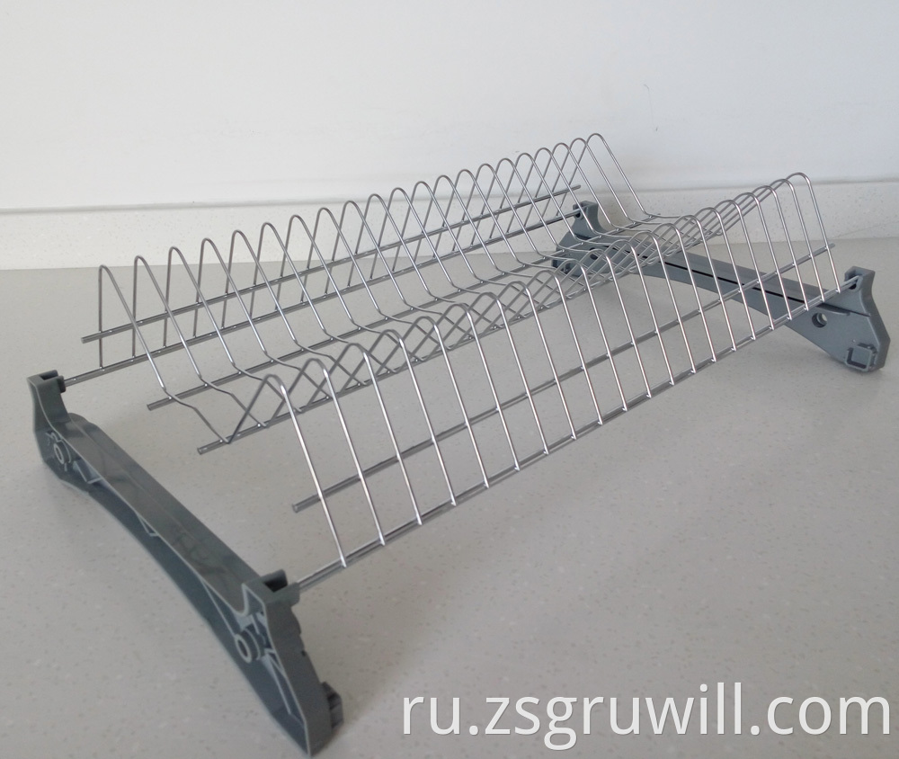 2-уровневая многофункциональная посуда на стене монтированной сушильная стойка для дренажа кухонной посуды сушилка